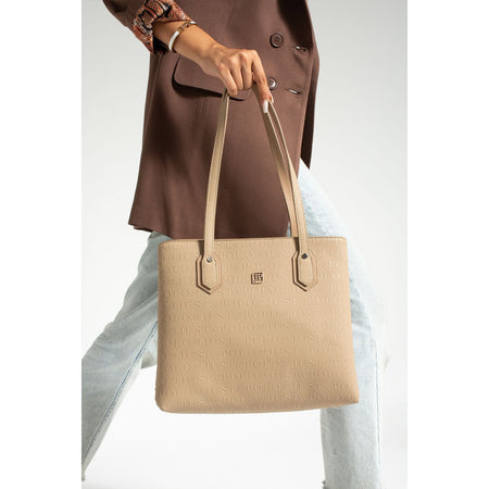 Just Polo Women's Shoulder Bag 33 cm x 30 cm Sand - MALLTURK