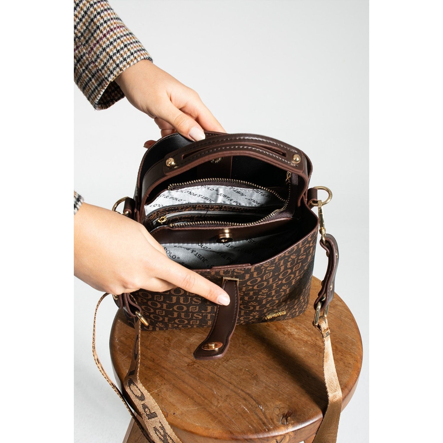 Just Polo Women's Hand and Shoulder Bag 2055 Fashion Bag - MALLTURK