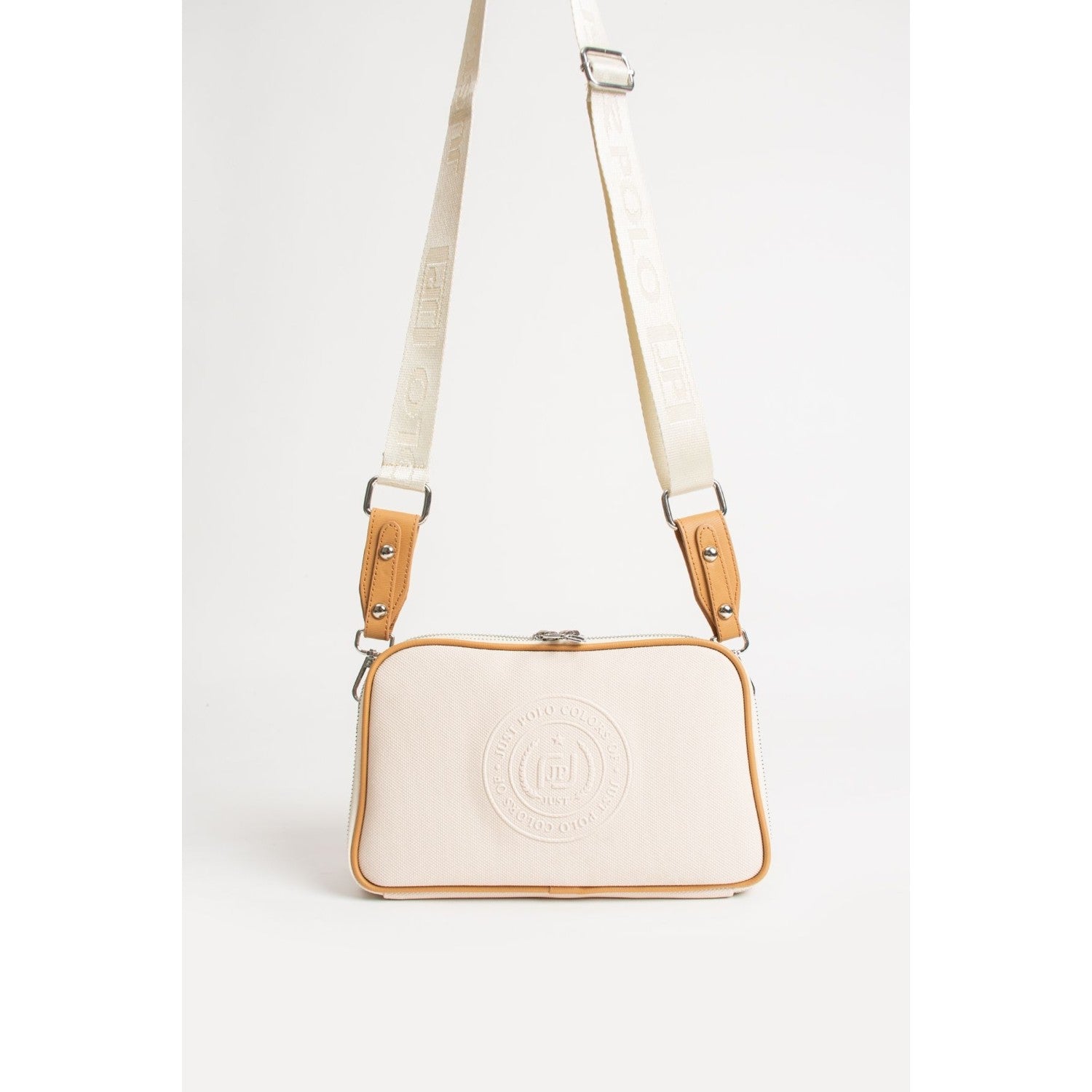Just Polo Women's Shoulder & Messenger Bag Cream - Tan - MALLTURK