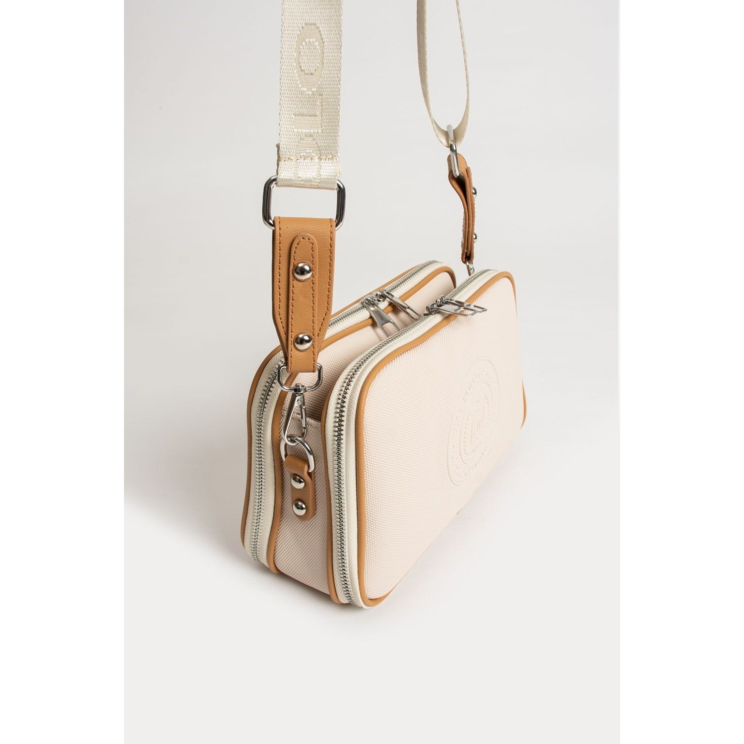 Just Polo Women's Shoulder & Messenger Bag Cream - Tan - MALLTURK