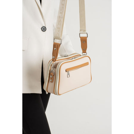 Just Polo Women's Shoulder & Messenger Bag Cream - Tan - MALLTURK