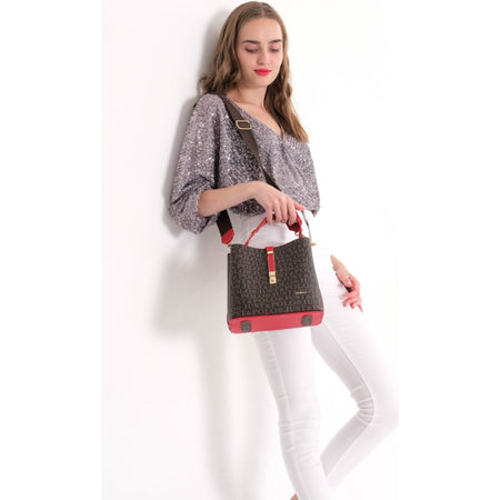 Just Polo Women's Brown Shoulder Bag Women's Handbag - MALLTURK