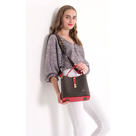 Just Polo Women's Brown Shoulder Bag Women's Handbag - MALLTURK