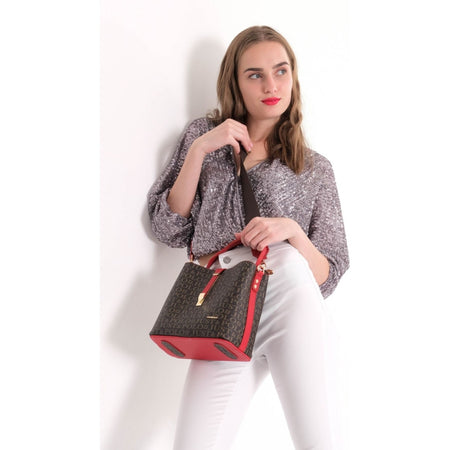 Just Polo Women's Brown Shoulder Bag Women's Handbag - MALLTURK