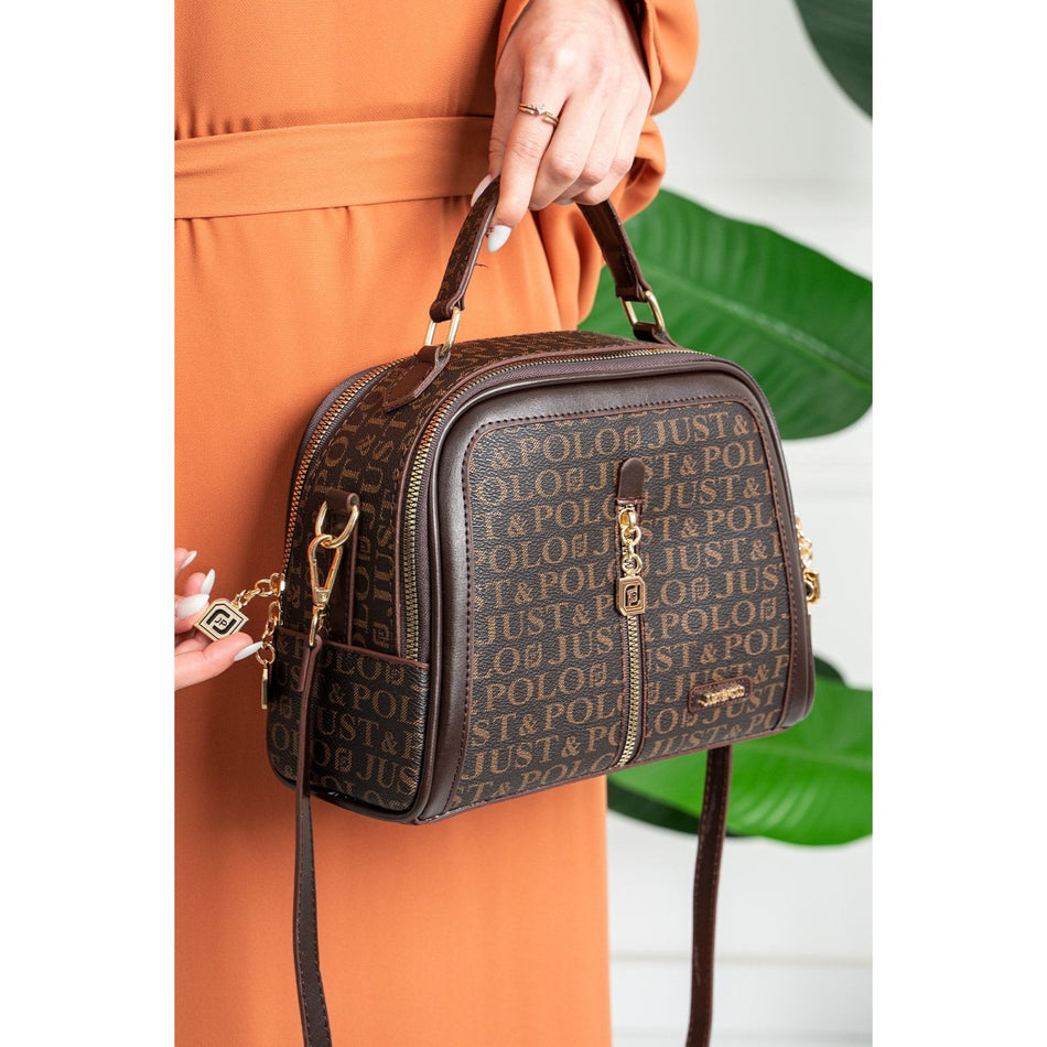 Just Polo Women's Shoulder Bag JPM2057 Coffee - MALLTURK