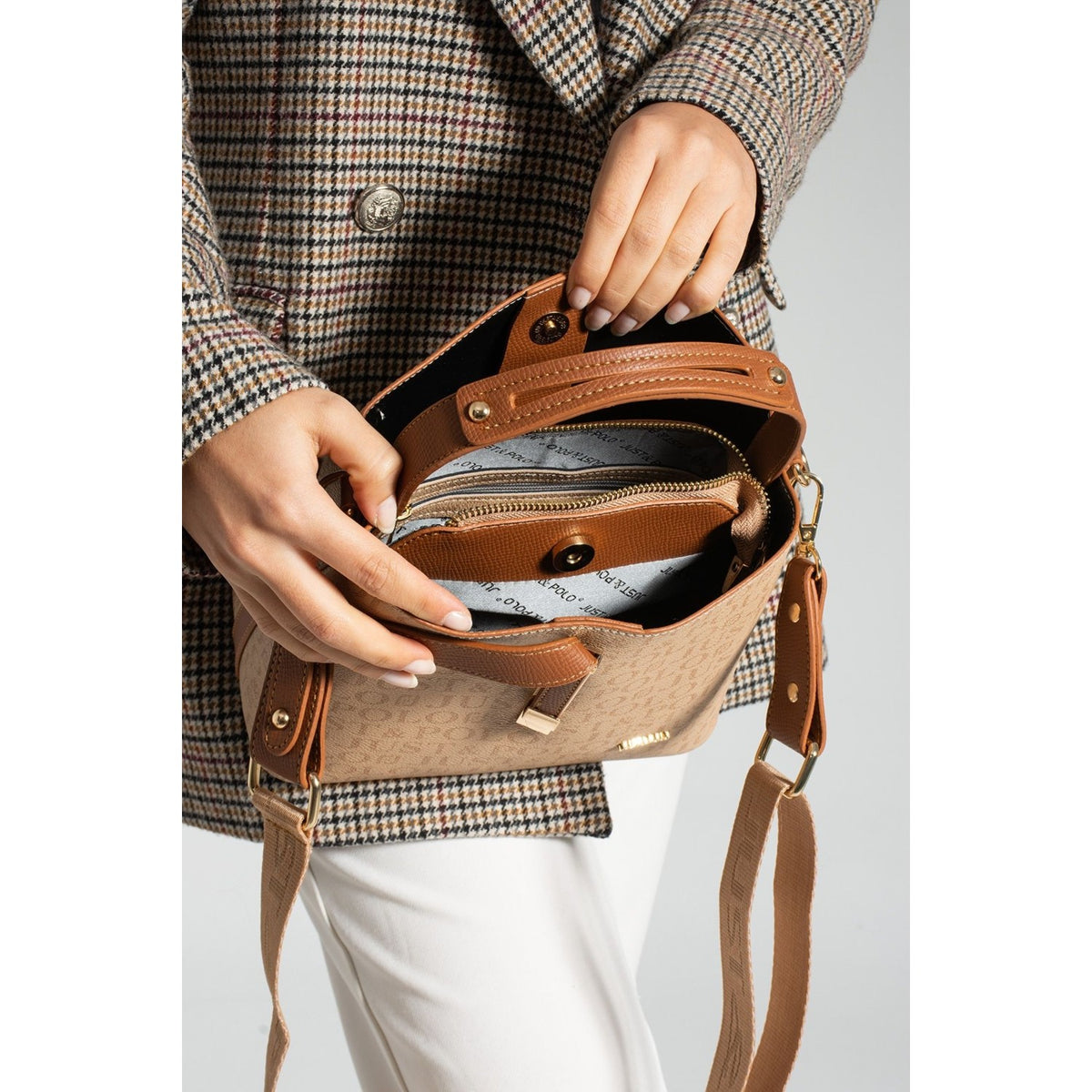 Just Polo Women's Hand and Shoulder Bag 2055 Fashion Accessory - MALLTURK