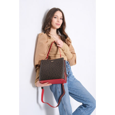 Just Polo Women's Printed 3-Compartment Messenger and Shoulder Bag 2117 Women's Bag - MALLTURK