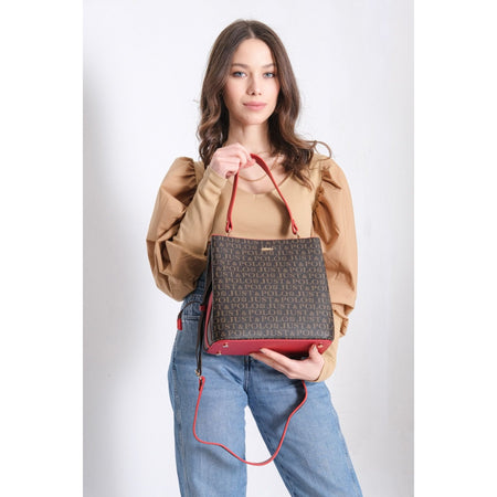 Just Polo Women's Printed 3-Compartment Messenger and Shoulder Bag 2117 Women's Bag - MALLTURK