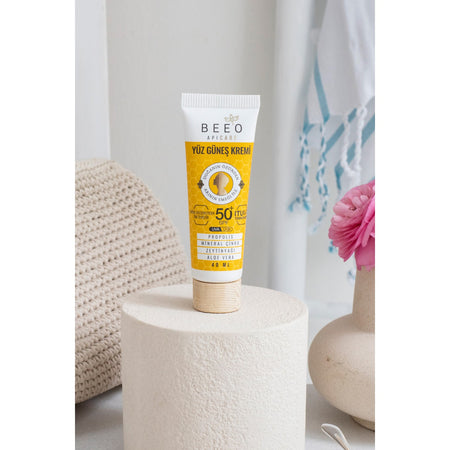 BEE'O With Propolis Mineral With Zinc Organic Face Sunscreen 40 ml - MALLTURK
