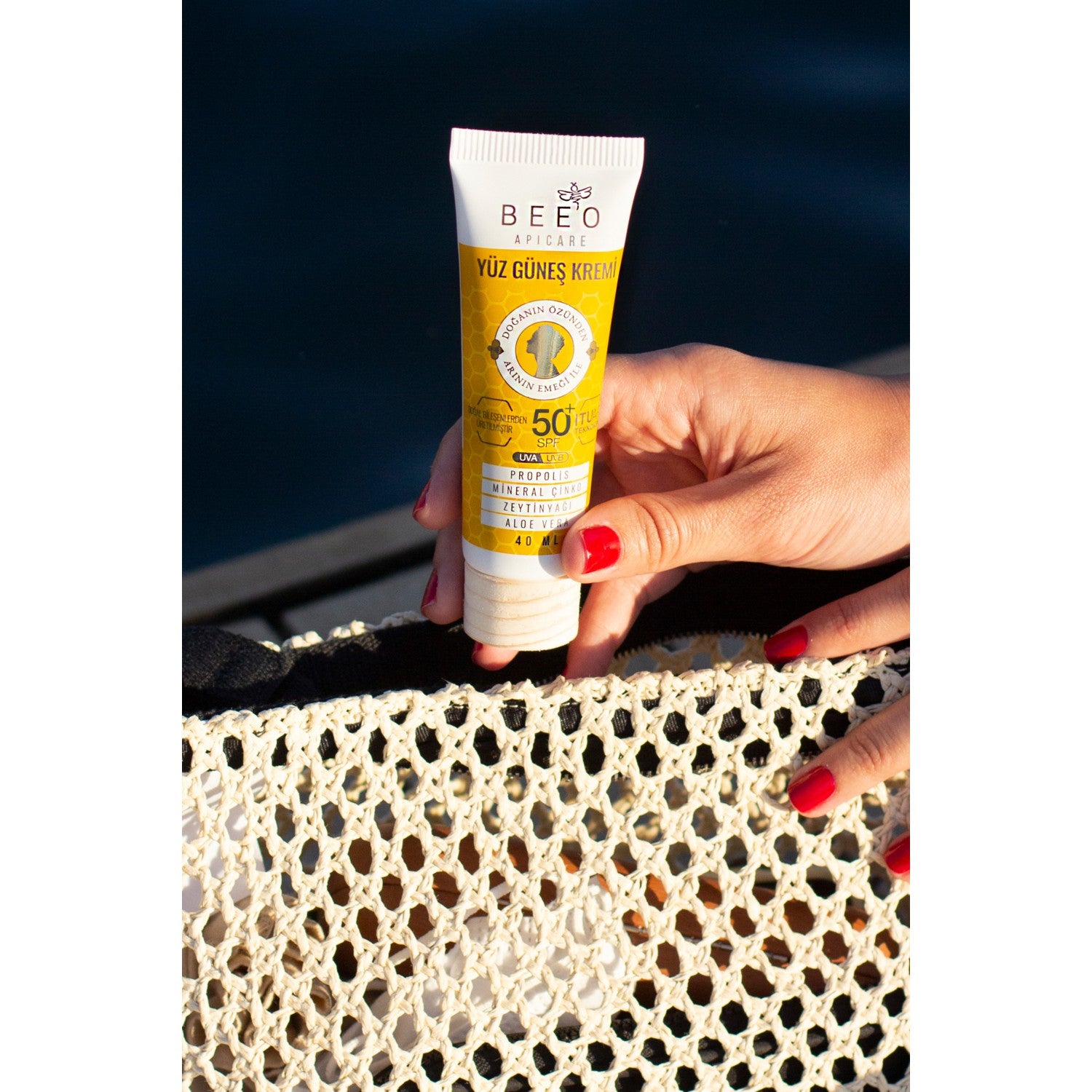 BEE'O With Propolis Mineral With Zinc Organic Face Sunscreen 40 ml - MALLTURK