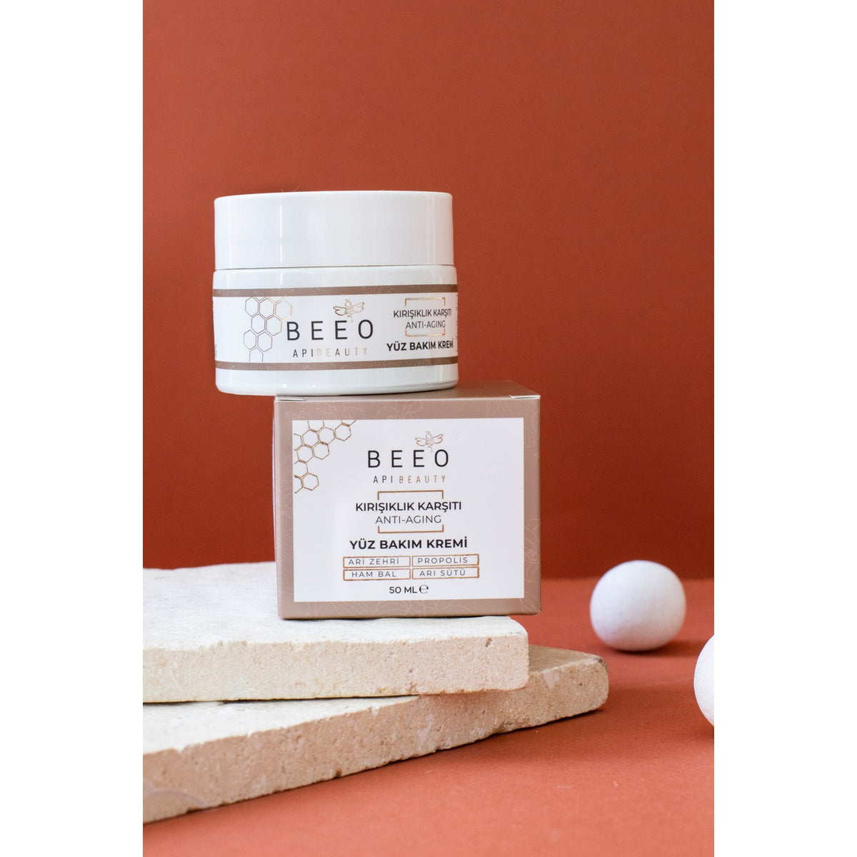 BEE'O Apibeauty With Bee Venom With Propolis With Royal Jelly Anti-Aging Face Care Cream 50 ml