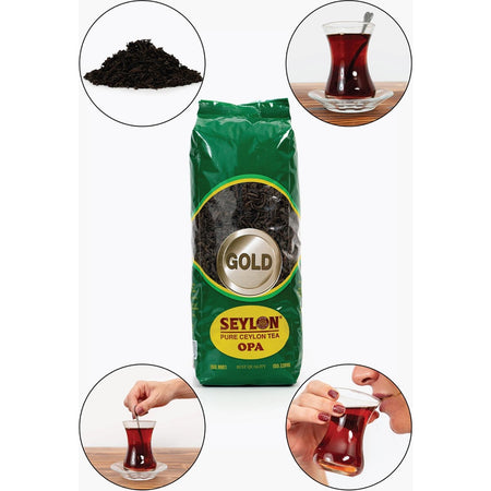 Seylon tea 500 g Seylon Opa Gold 100% Saf Ceylon Tea 1 pieces Ithal Seylan Sri Lanka Kacak Siyah Yaprak tea - MALLTURK