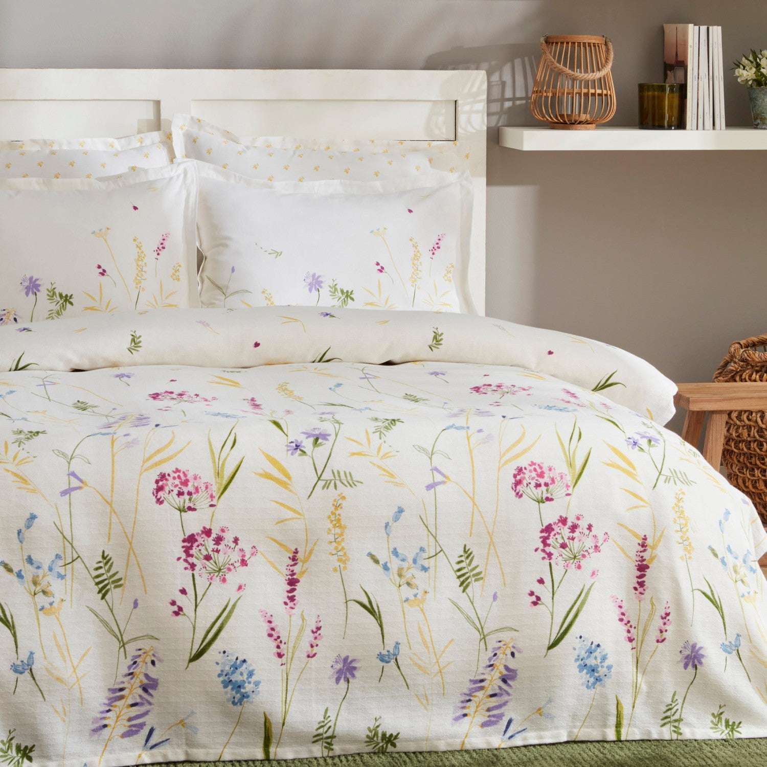 Karaca Home Jody Double Duvet Cover Set Yellow 200 x 220 cm Patterned Cotton Fabric - MALLTURK