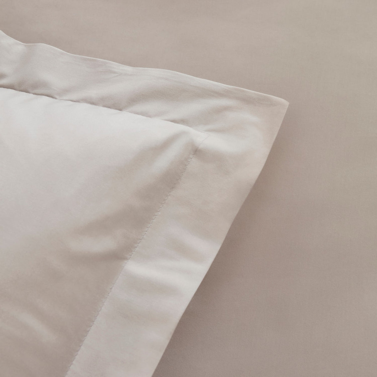 Karaca Home Ina 80 Thread Count %100 Cotton Double Percale Duvet Cover Set Light Gray - MALLTURK