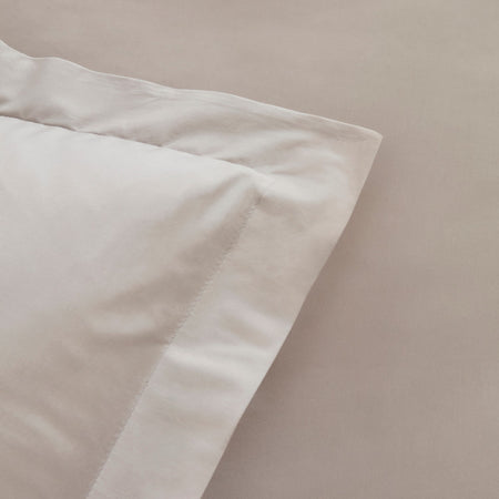 Karaca Home Ina 80 Thread Count %100 Cotton Double Percale Duvet Cover Set Light Gray - MALLTURK