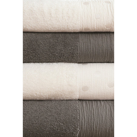 Ozdilek Point Towel Set Anthracite - MALLTURK
