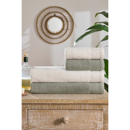 Ozdilek Point Towel Set Green - MALLTURK