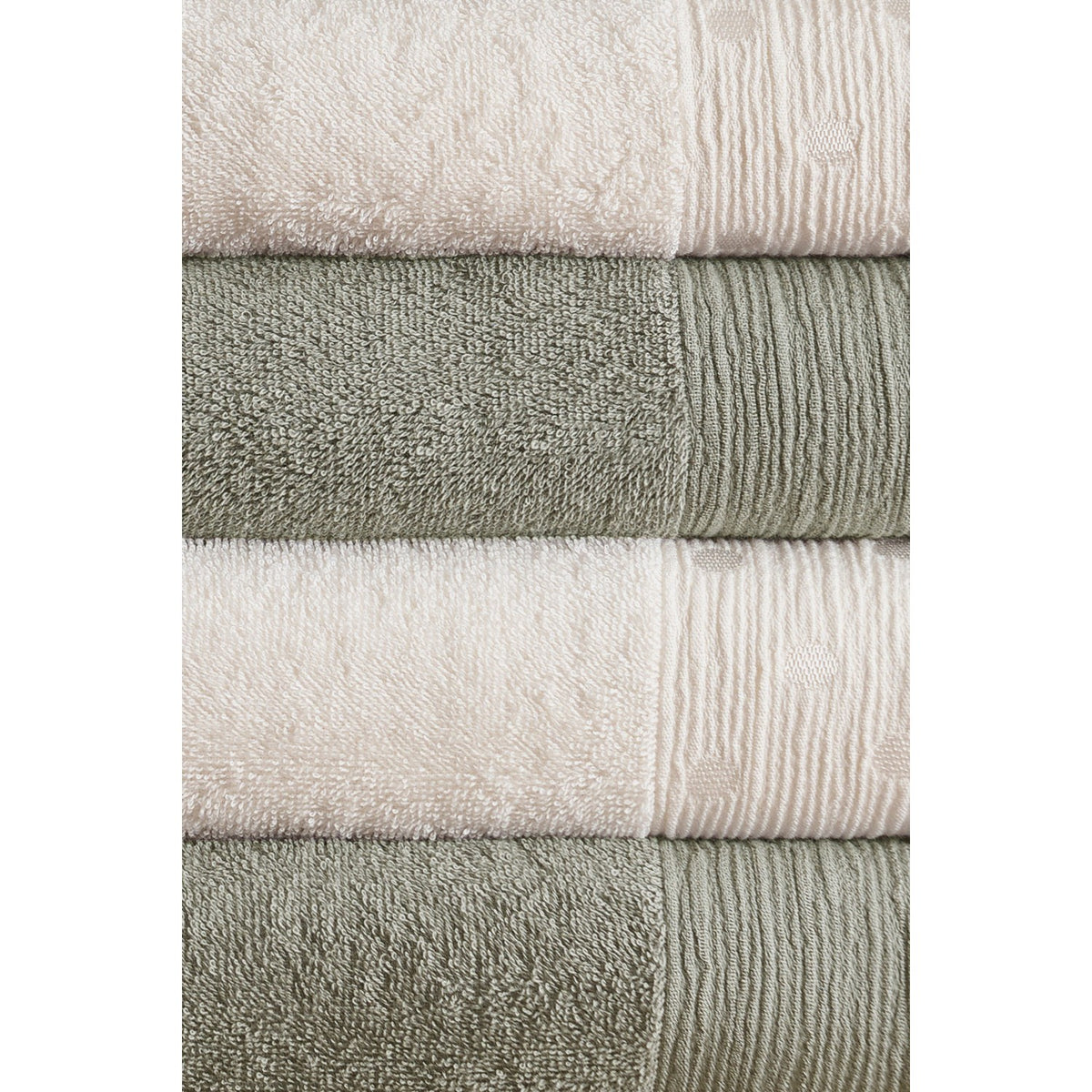 Ozdilek Point Towel Set Green - MALLTURK