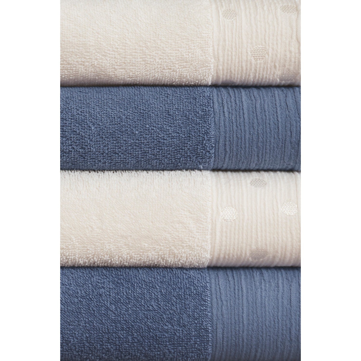 Ozdilek Point Towel Set Indigo - MALLTURK