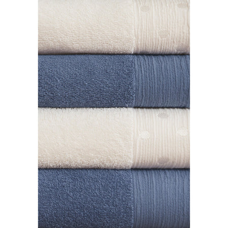Ozdilek Point Towel Set Indigo - MALLTURK
