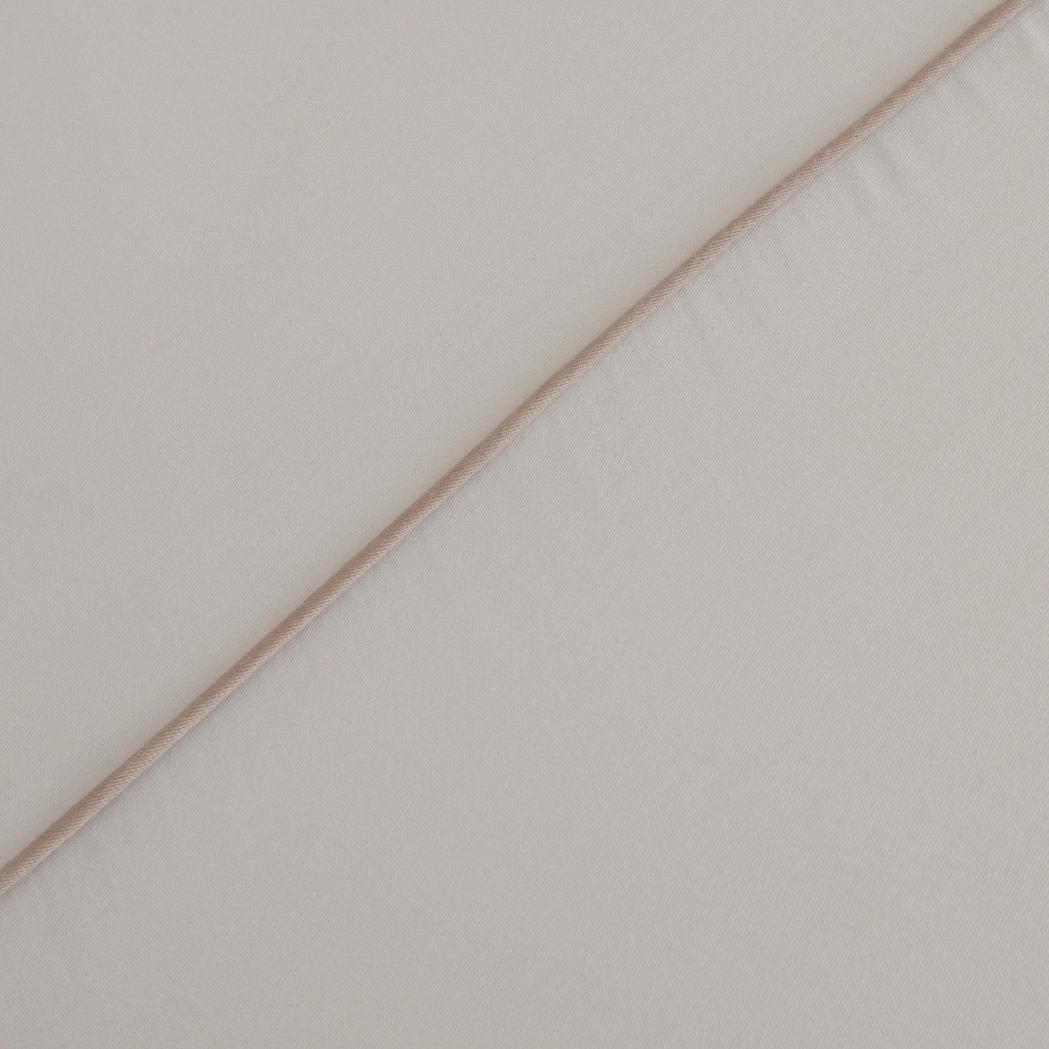 Karaca Home Vinas 80 Thread Count %100 Cotton Double Sateen Piped Duvet Cover Set White - MALLTURK