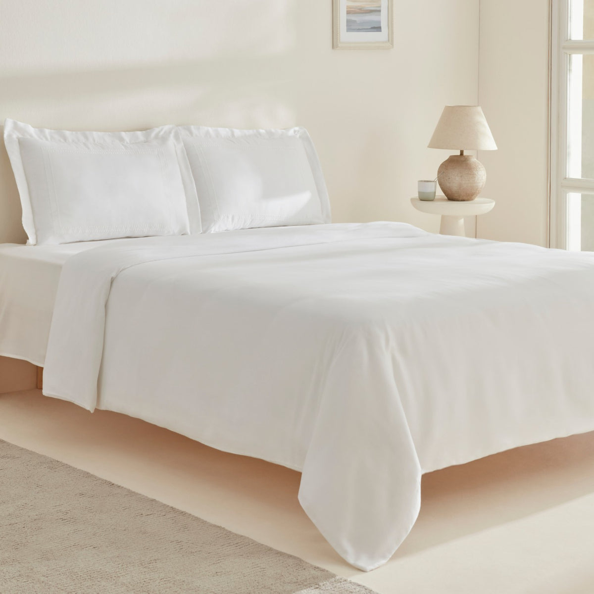 Karaca Home Felves %100 Cotton King Size Duvet Cover Set White - MALLTURK