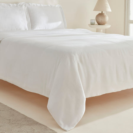 Karaca Home Felves %100 Cotton King Size Duvet Cover Set White - MALLTURK