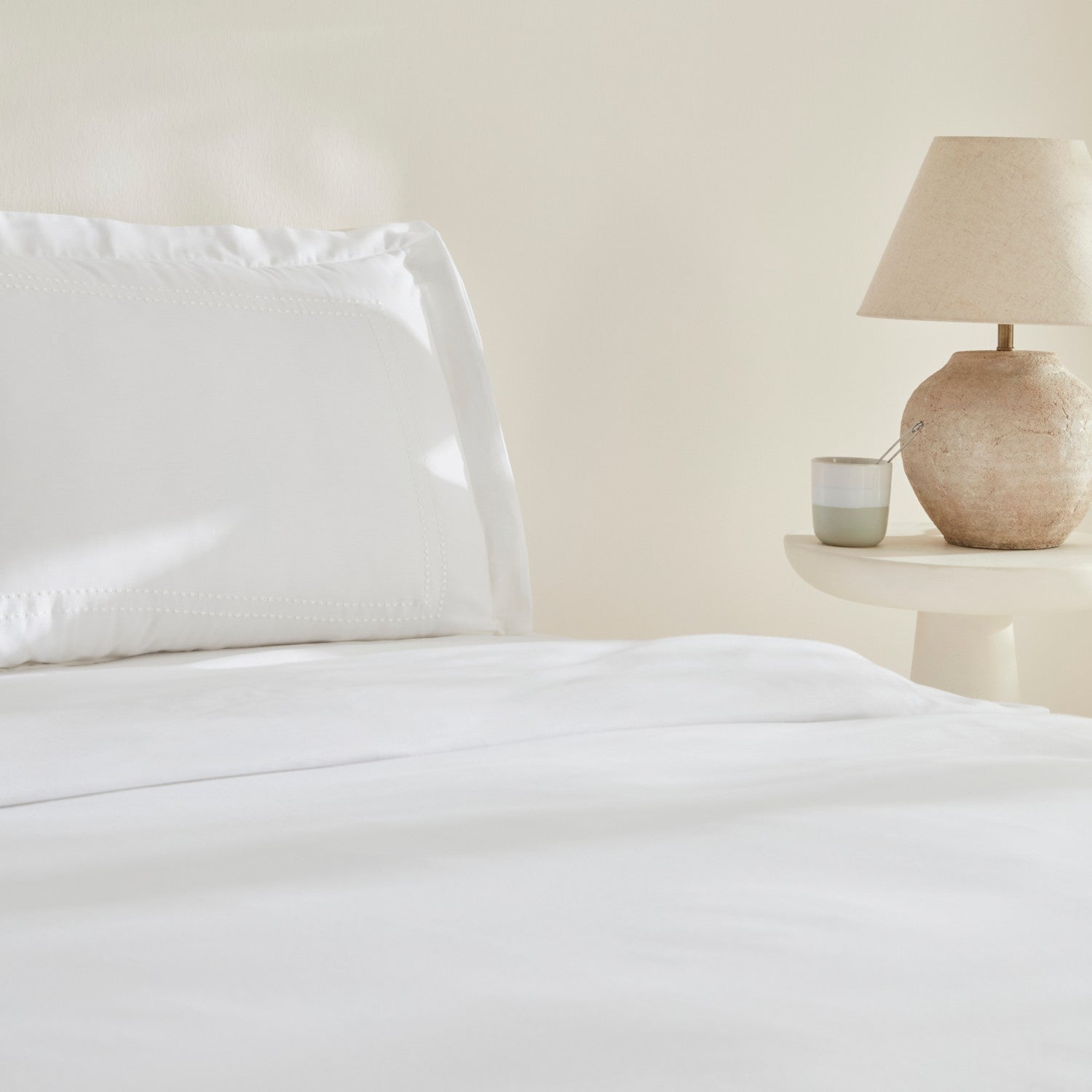 Karaca Home Felves %100 Cotton King Size Duvet Cover Set White - MALLTURK