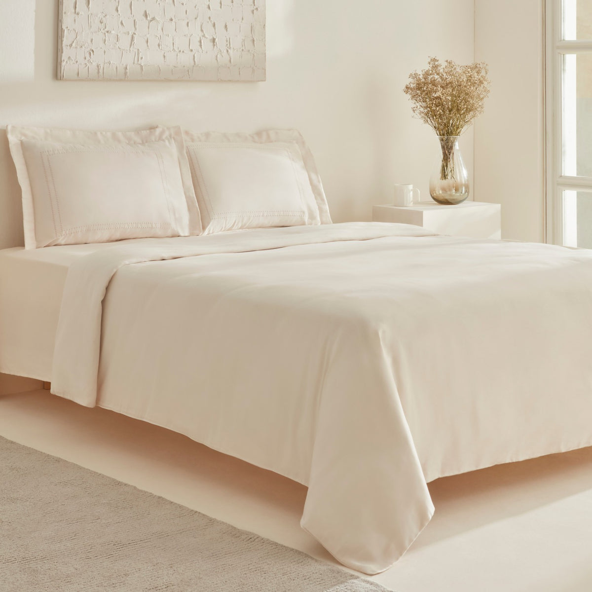 Karaca Home Felves %100 Cotton Double Duvet Cover Set Beige - MALLTURK