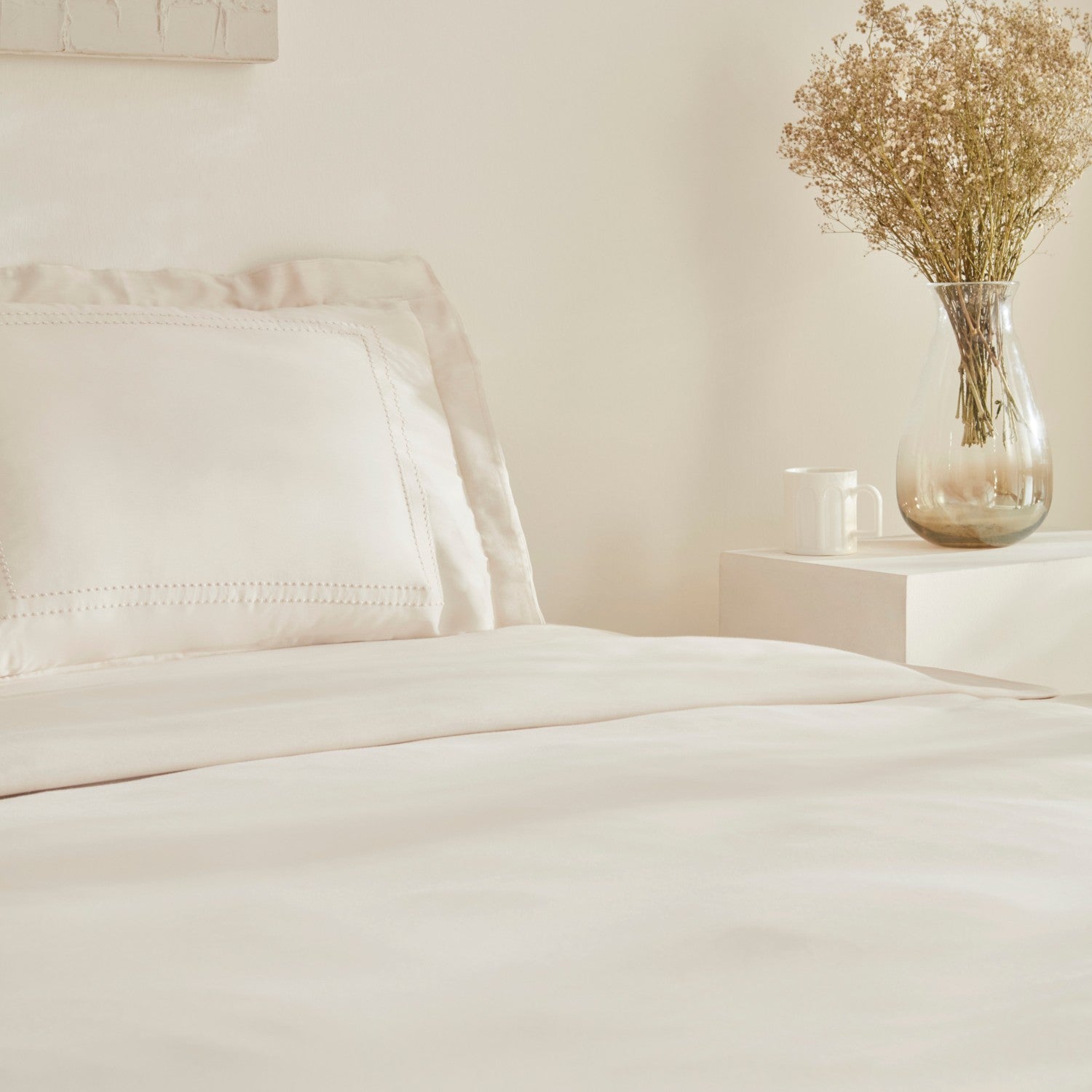 Karaca Home Felves %100 Cotton Double Duvet Cover Set Beige - MALLTURK