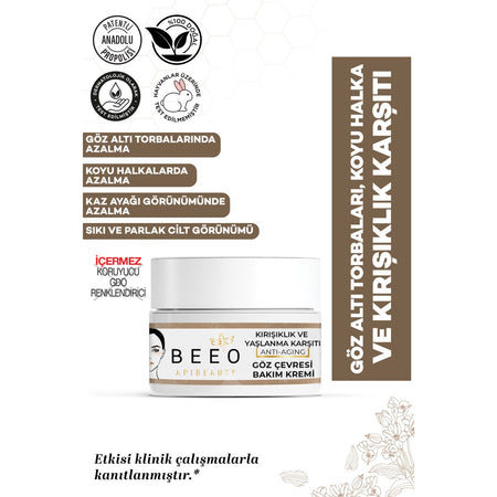 BEE'O With Bee Venom With Propolis With Royal Jelly Eye Contour Care Cream - MALLTURK