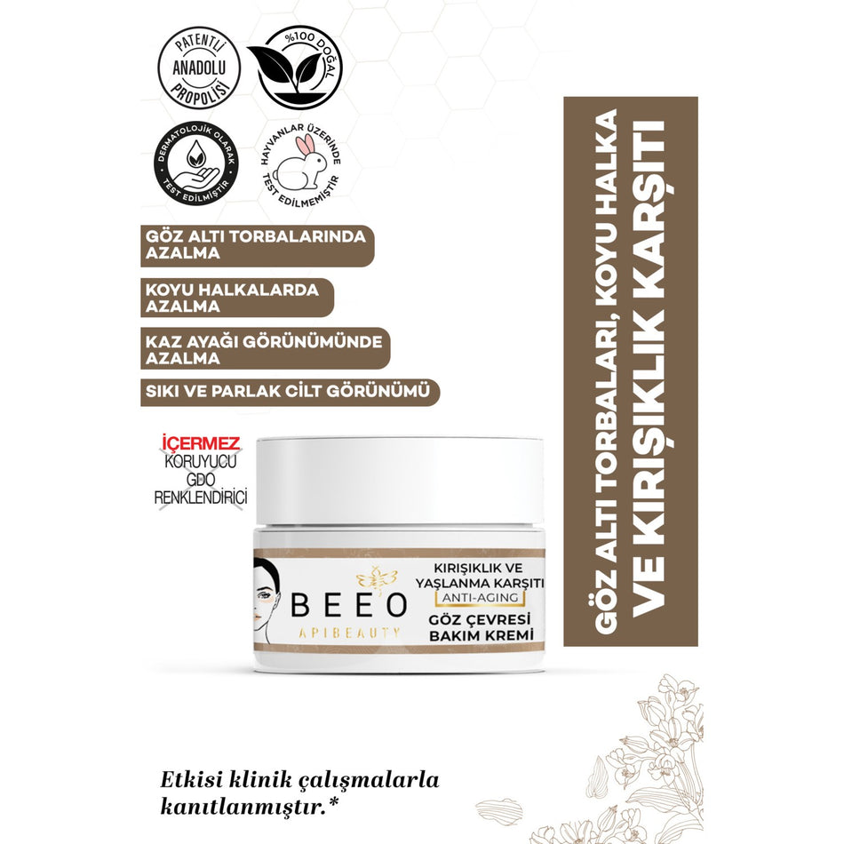 BEE'O With Bee Venom With Propolis With Royal Jelly Eye Contour Care Cream - MALLTURK