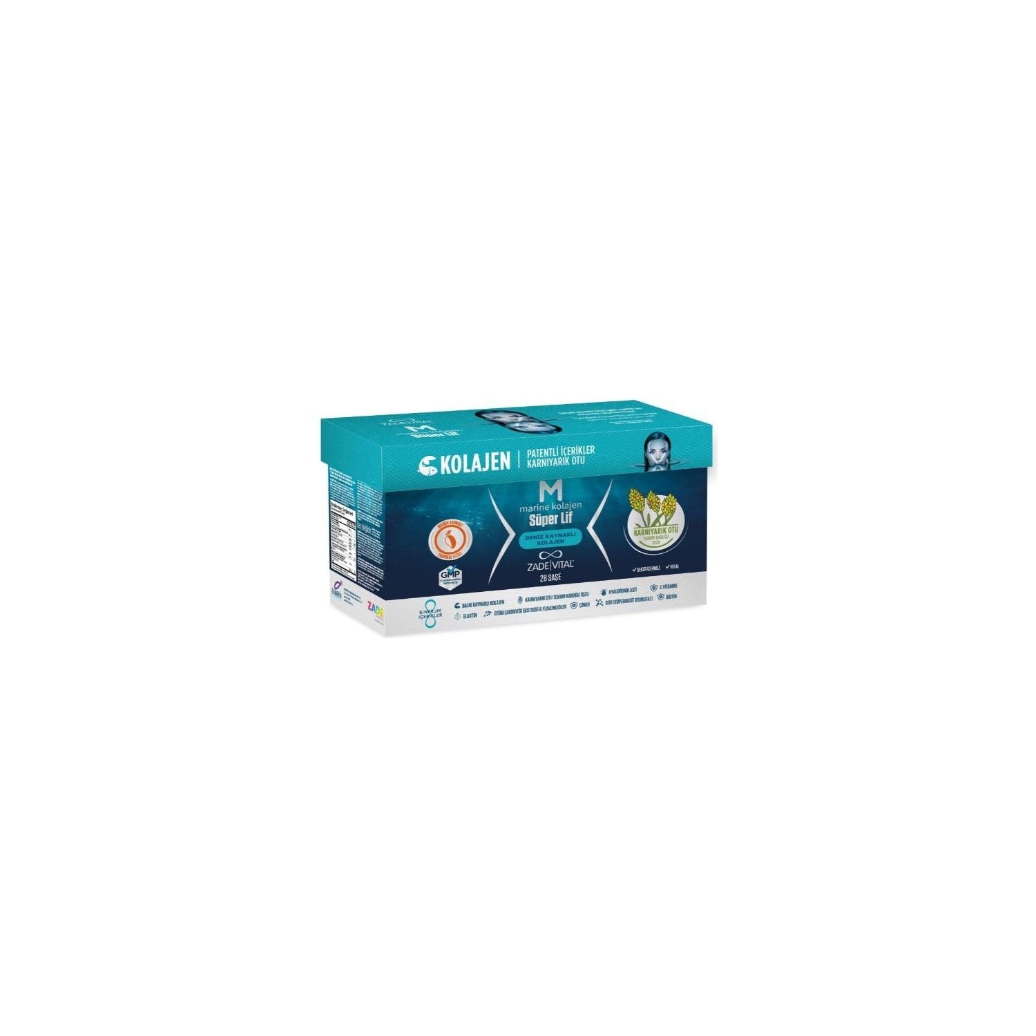 Zade Vital Marine Collagen Super Lif 28 Powder Sachet - MALLTURK