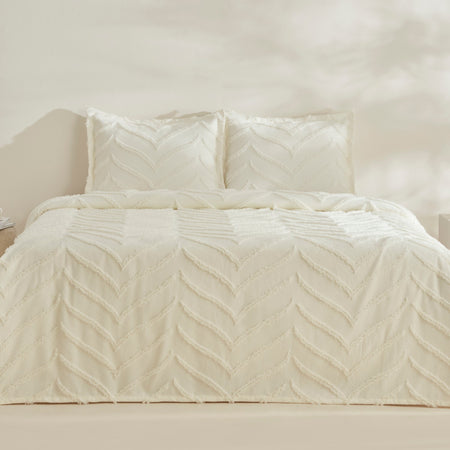 Karaca Home Arlina Geo Ecru Double Bedspread - MALLTURK