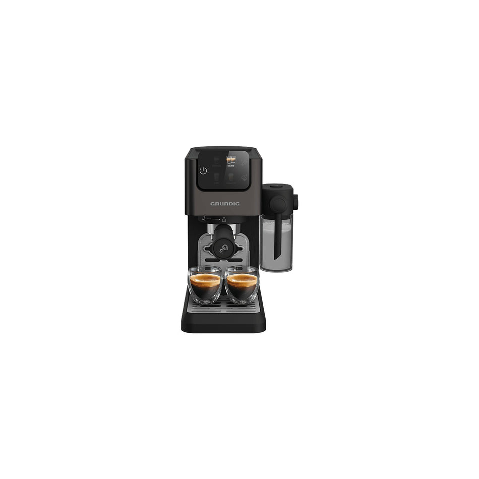 Grundig KSM 6430 Delisia Coffee Semi-Automatic Capsule Espresso Machine with Milk Container
