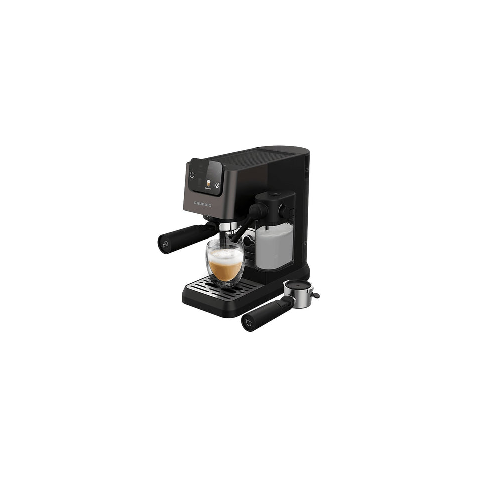 Grundig KSM 6430 Delisia Coffee Semi-Automatic Capsule Espresso Machine with Milk Container