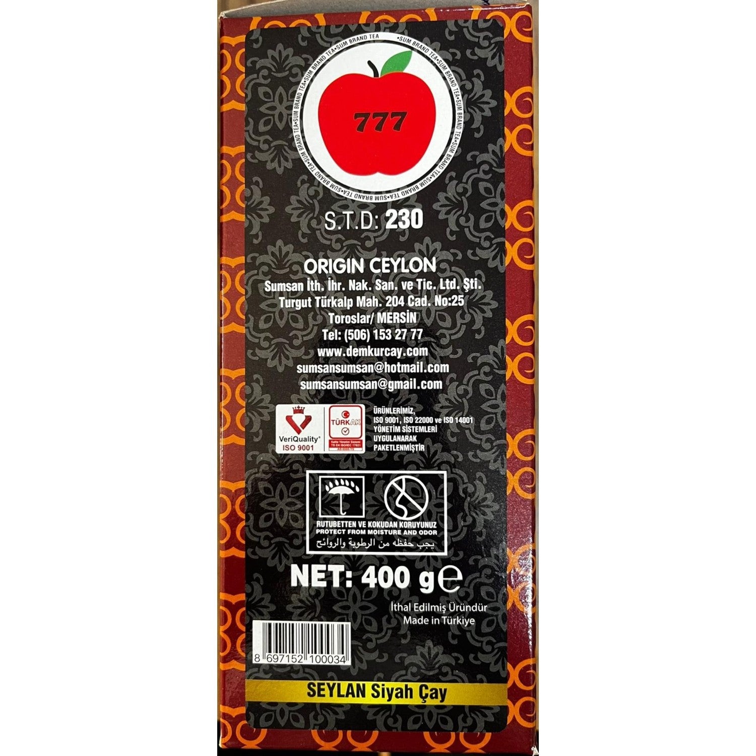 777 kutu Siyah ithal tea 400 g - MALLTURK
