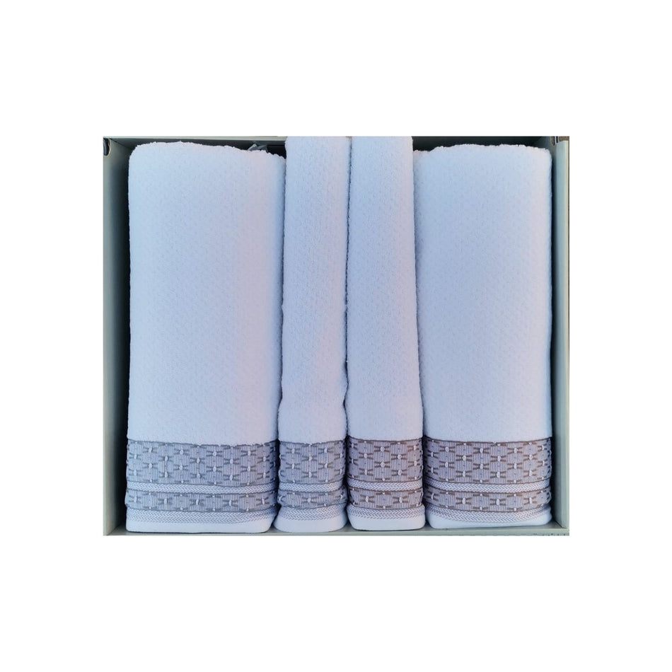 Ozdilek Strap Beige-Gray Best Set Turkish Bath Set - MALLTURK