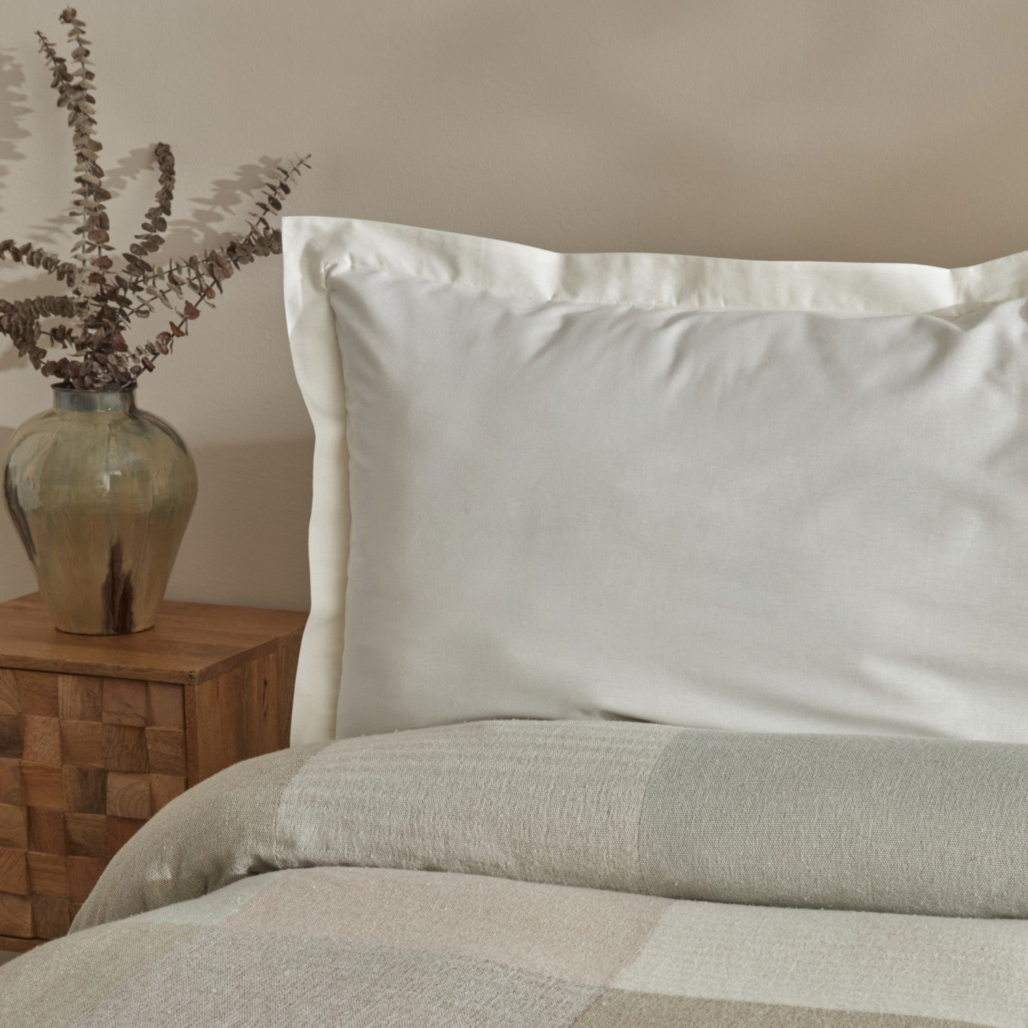 Karaca Home Cube 100% Cotton Double Muslin Quilted Blanket Beige - MALLTURK