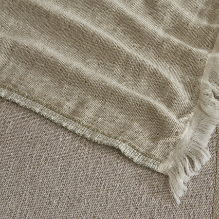 Karaca Home Cube 100% Cotton Double Muslin Quilted Blanket Beige - MALLTURK