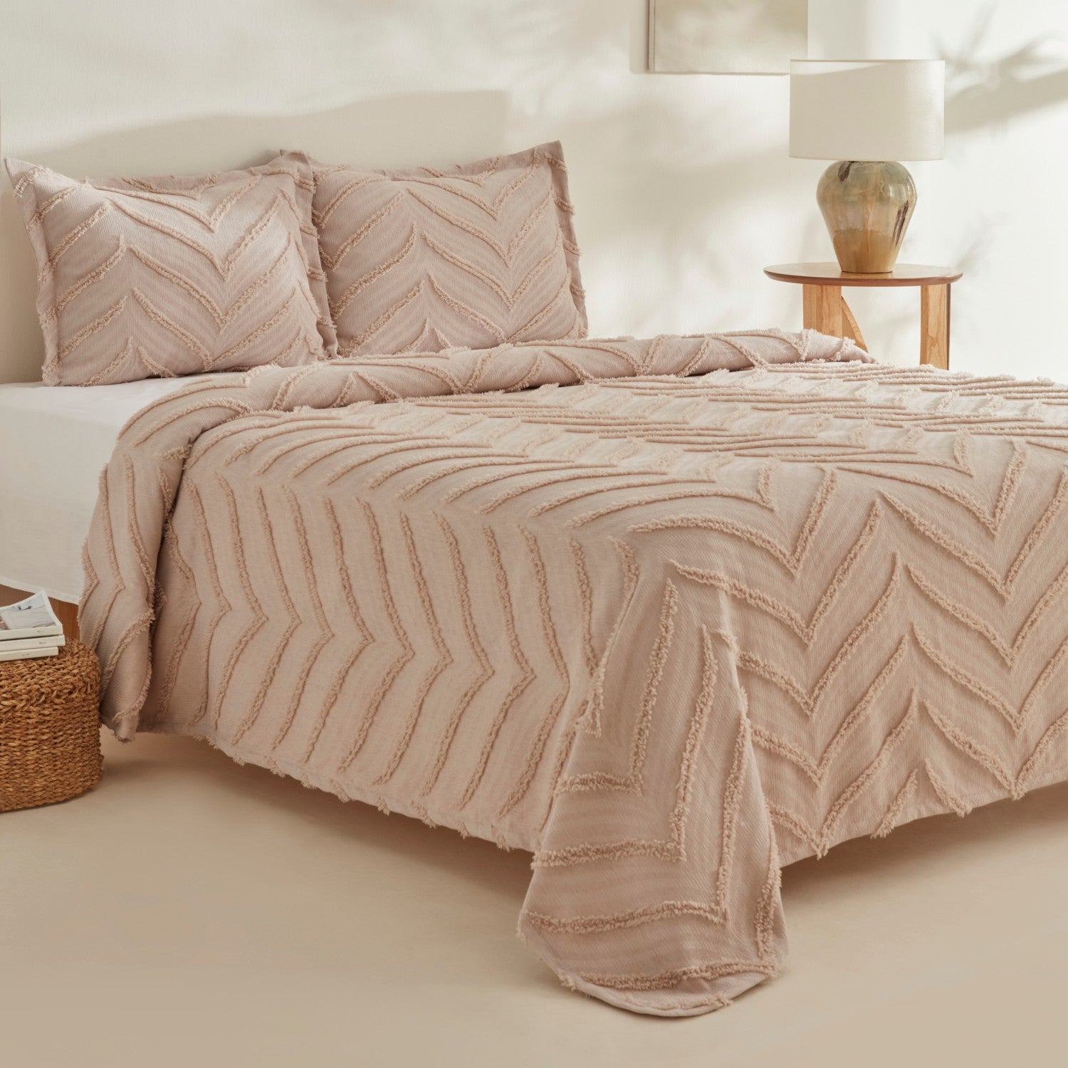 Karaca Home Arlina Geo Stone Double Bedspread - MALLTURK