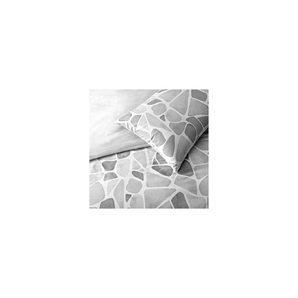 Tac Alvy Ranforce Double Duvet Cover Set Gray - MALLTURK