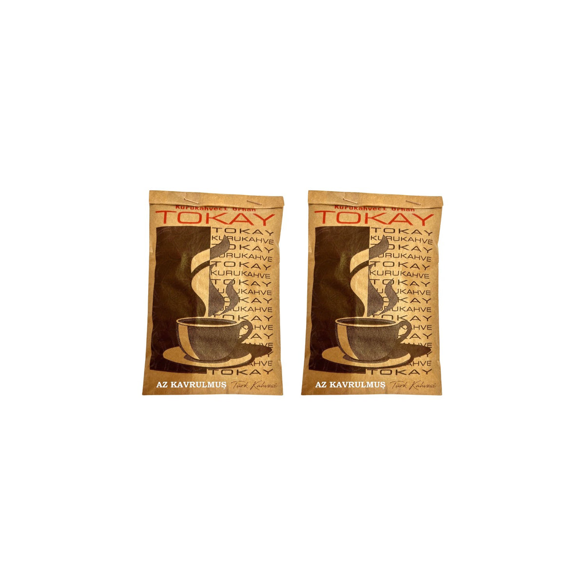 Tokay Traditional Light Roast Turkish Coffee, Mild and Foamy, 5 x 100 gr - MALLTURK