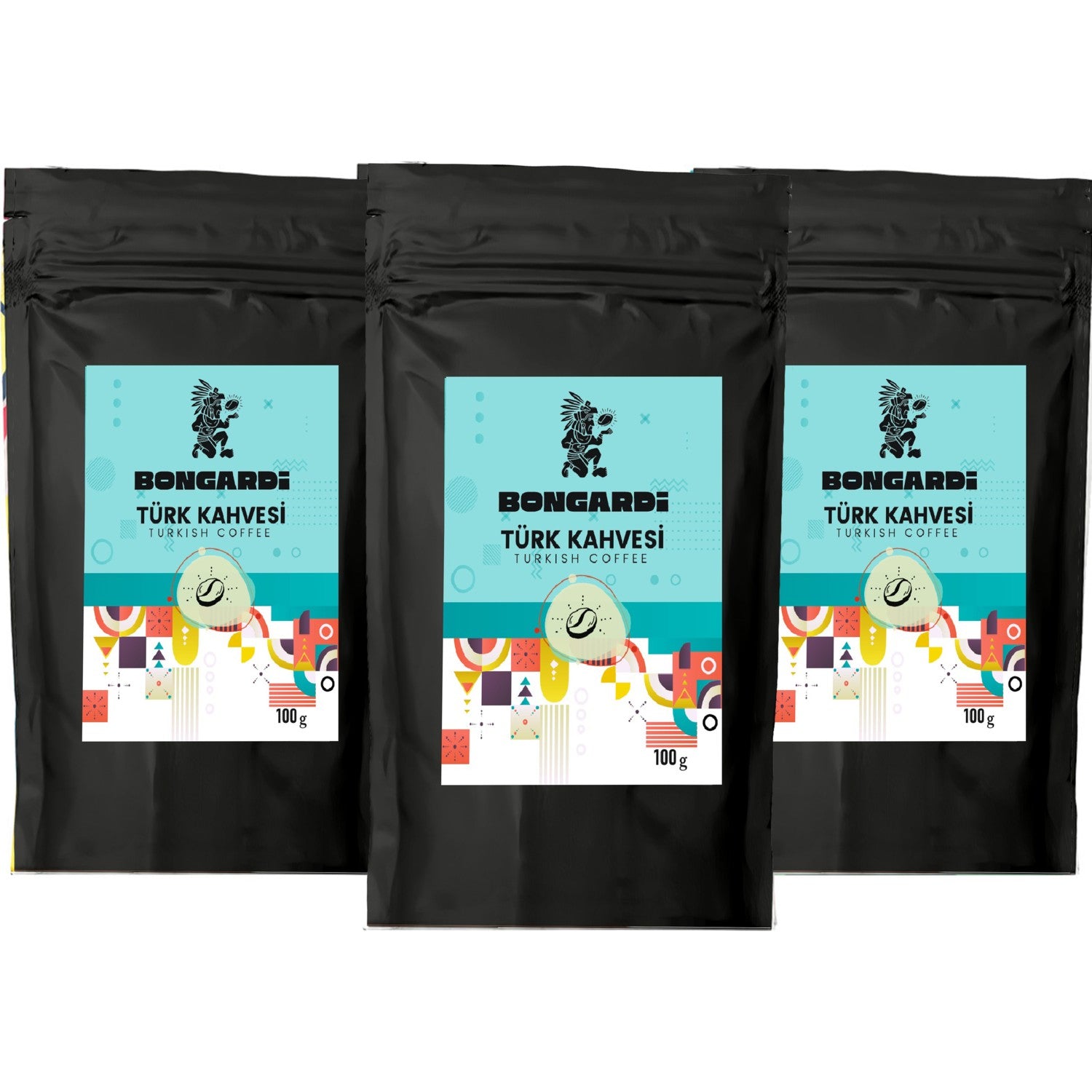 Bongardi Coffee Turkish Coffee Medium Roast 3 x 100 g - MALLTURK