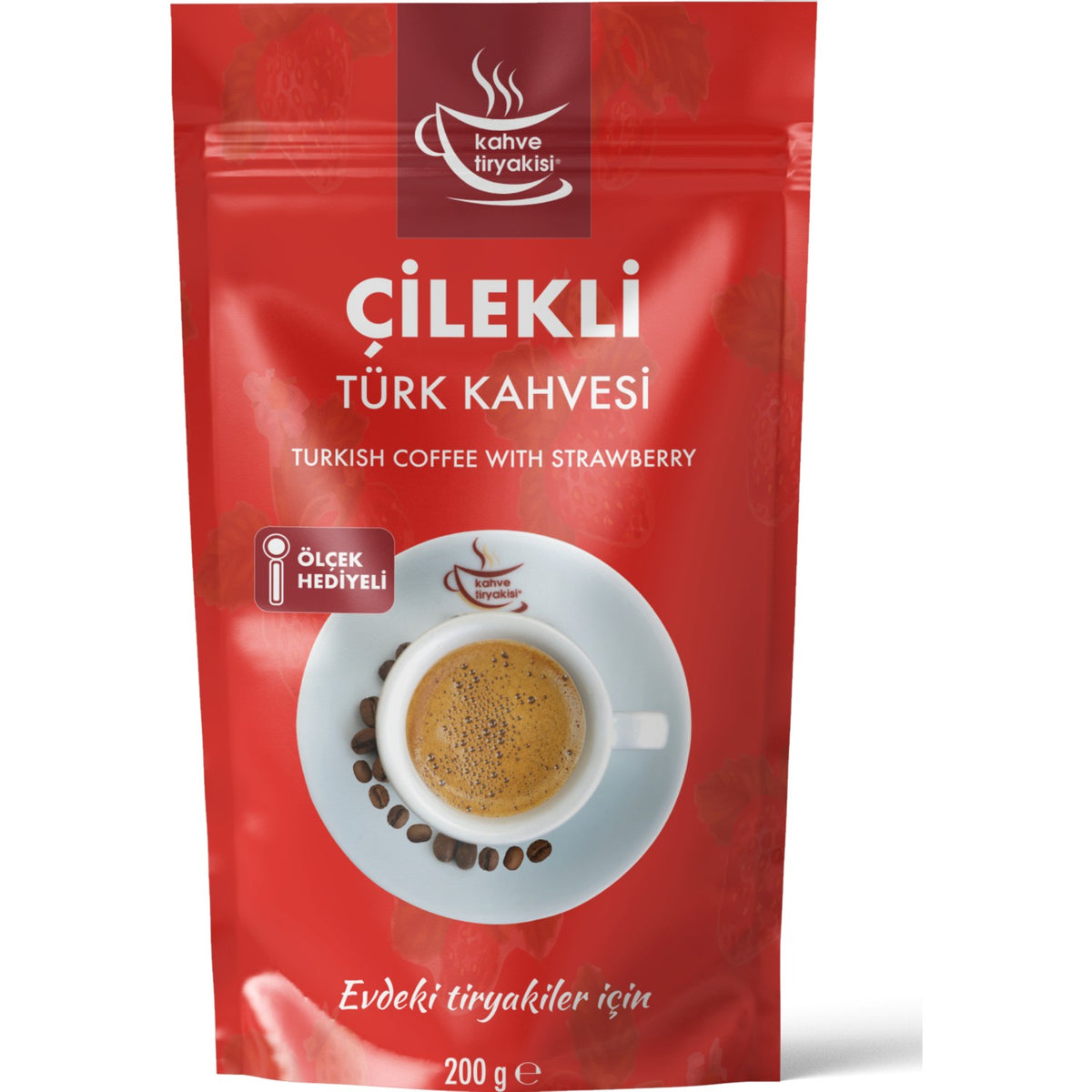Coffee Addict Strawberry Flavored Turkish Coffee 200 gr Pack - MALLTURK