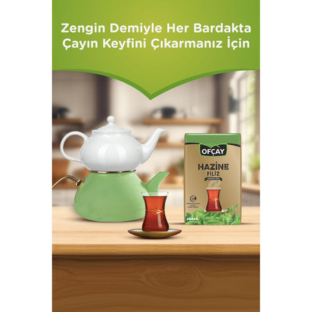 Ofcay Hazine sprout loose leaf black tea 1000 g Taze Paketlenmis Zengin flavored - MALLTURK