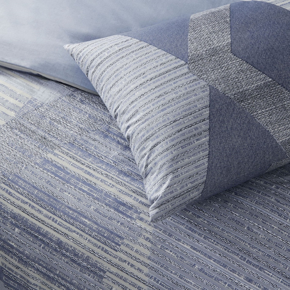 Tac Lucas Ranforce Single Duvet Cover Set Blue - MALLTURK