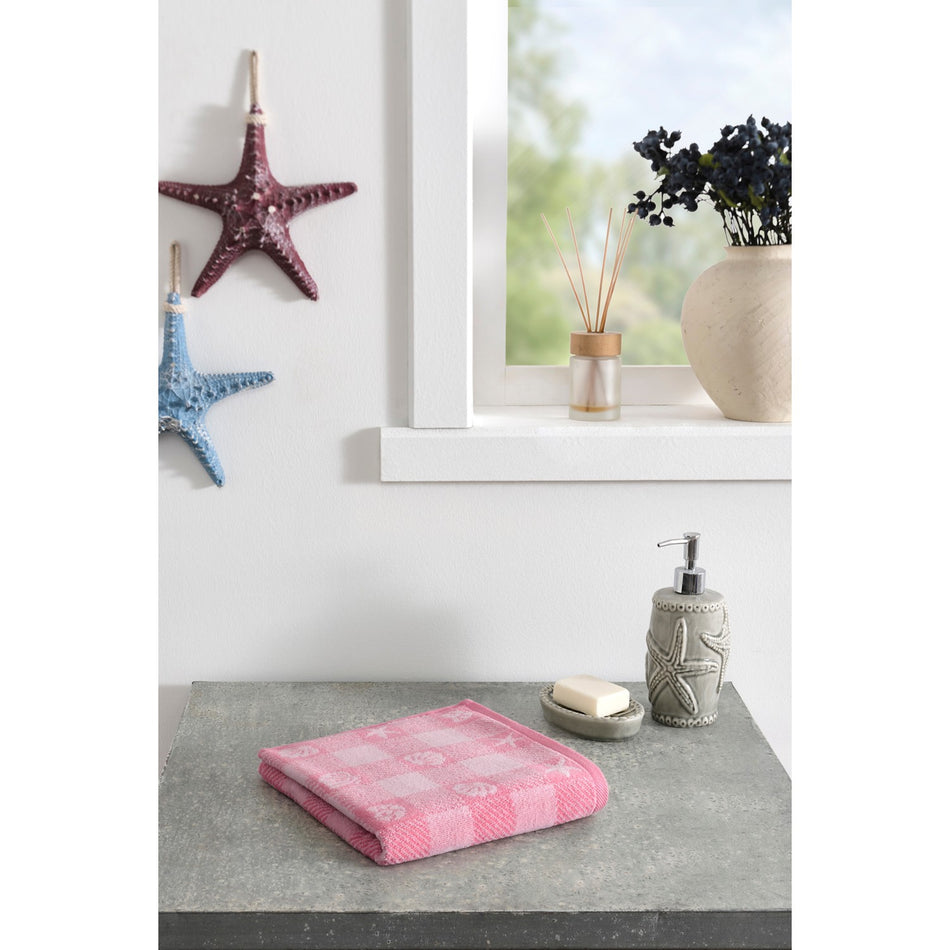 Ozdilek 50x90 cm Hand and Face Towel Shell Plaid Velvet