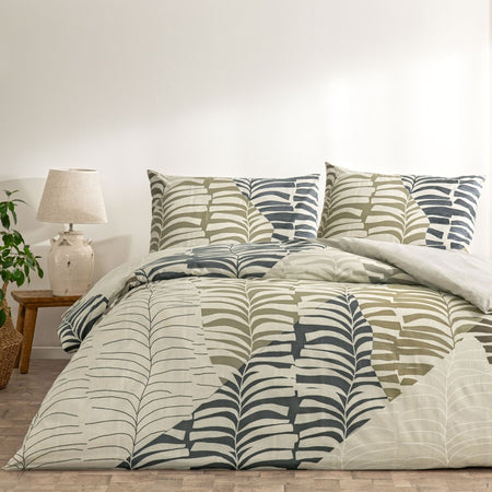 Tac Ella Ranforce Double Duvet Cover Set Brown - MALLTURK