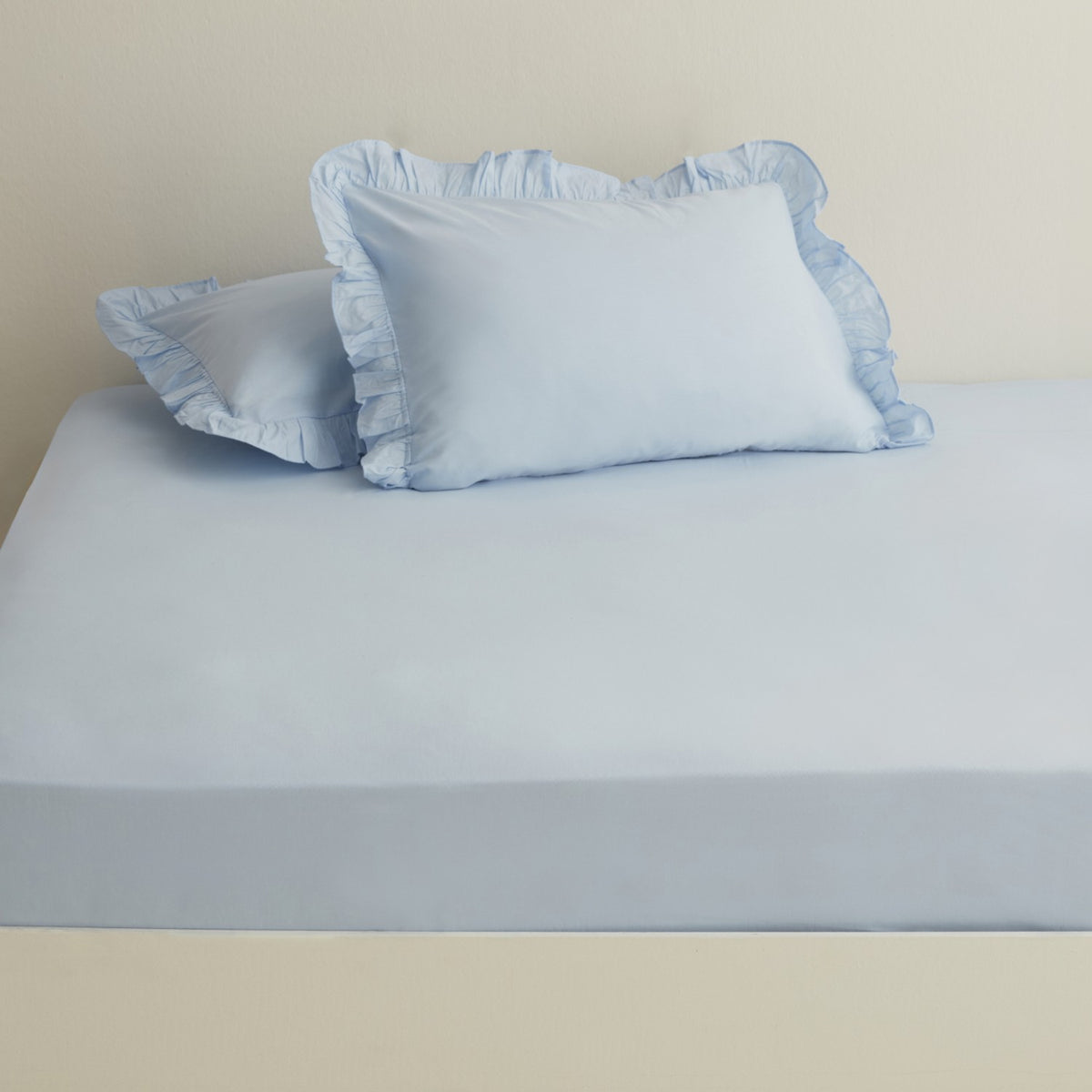 Karaca Home Basic 100% Cotton Single Flat Sheet Blue - MALLTURK